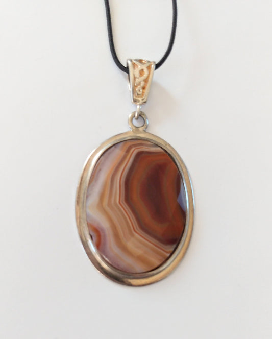 Pendant, laguana agate