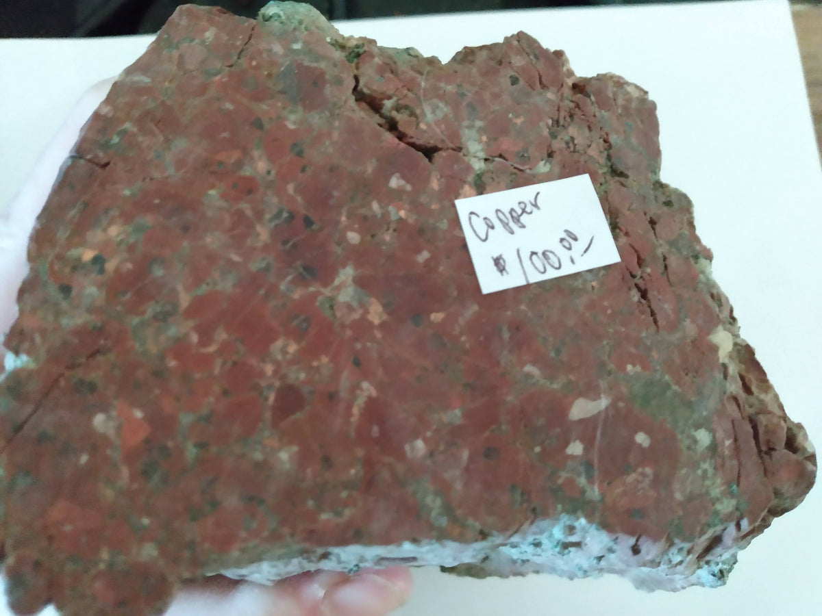 Copper Color Rocks Rough Rock, copper in conglomerate – Gary's Rock Shop