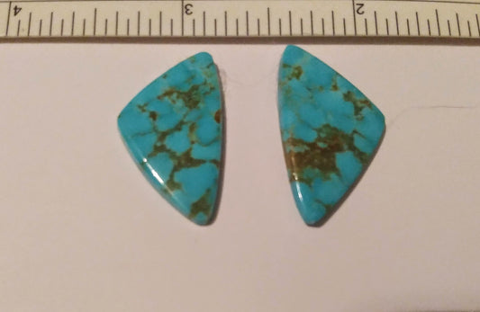 Cabochon, Turquoise pair