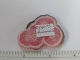 Rhodochrosite, Polished stalactite slice