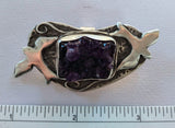 Pendant, Amethyst Love Birds