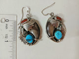 Earring Native bear claw