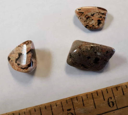 Tumblestones - White Brecciated Jasper