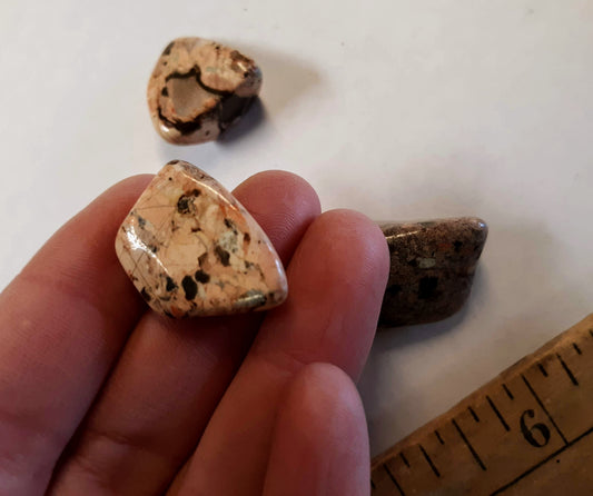 Tumblestones - White Brecciated Jasper