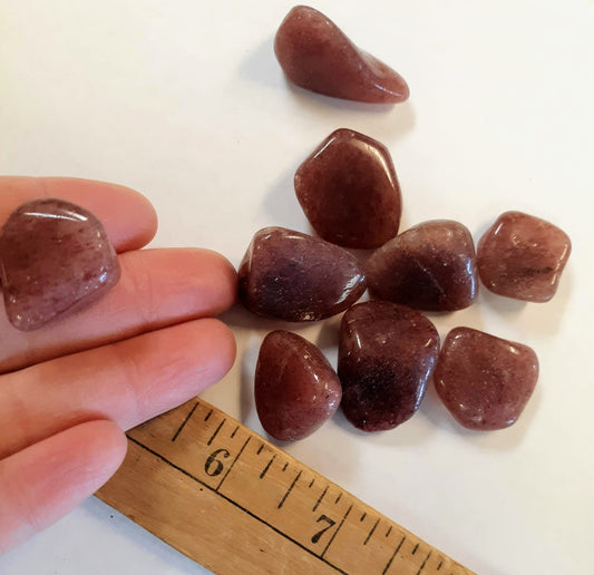 Tumblestones - Strawberry Quartz