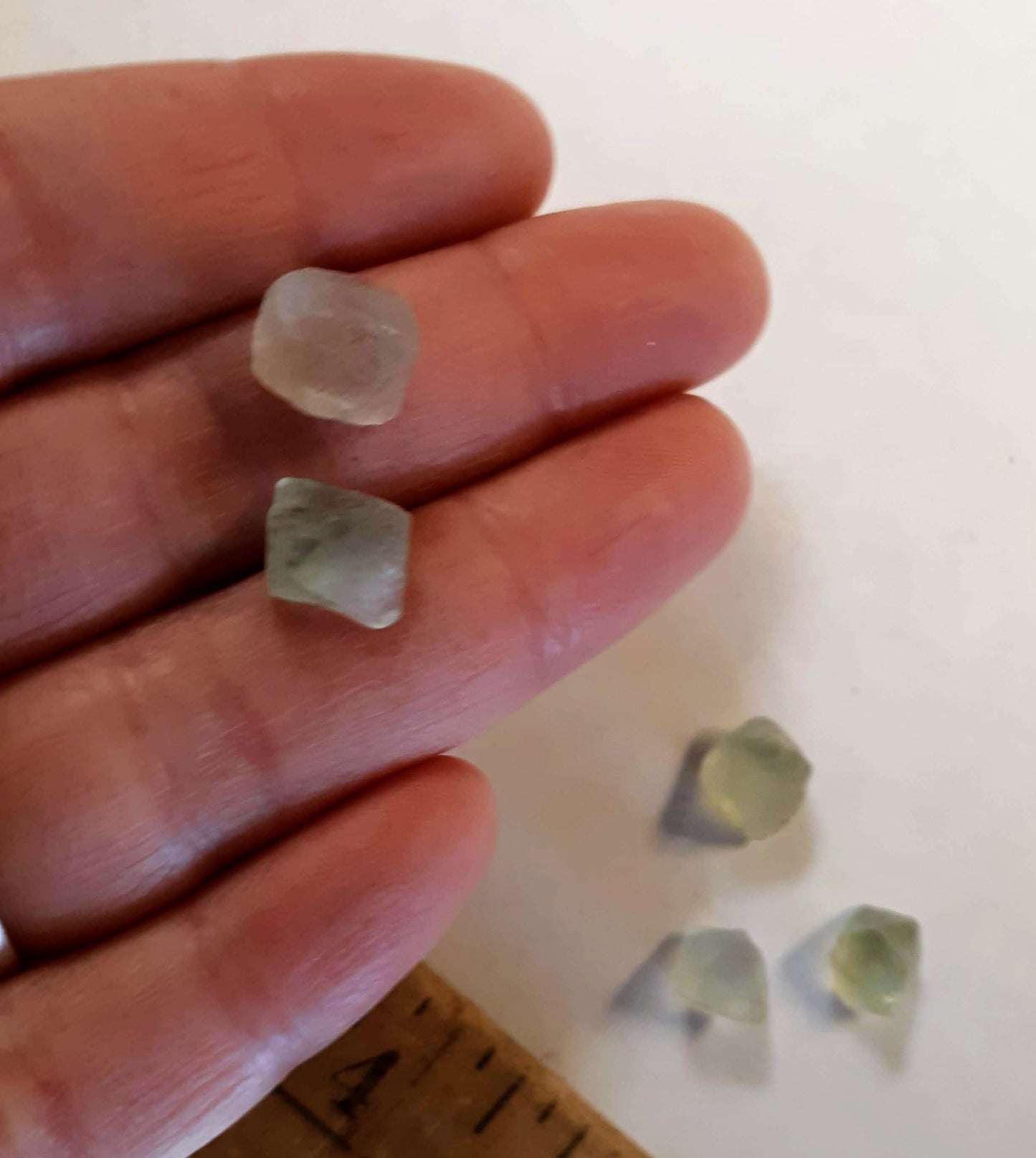 Fluorite octahedron small