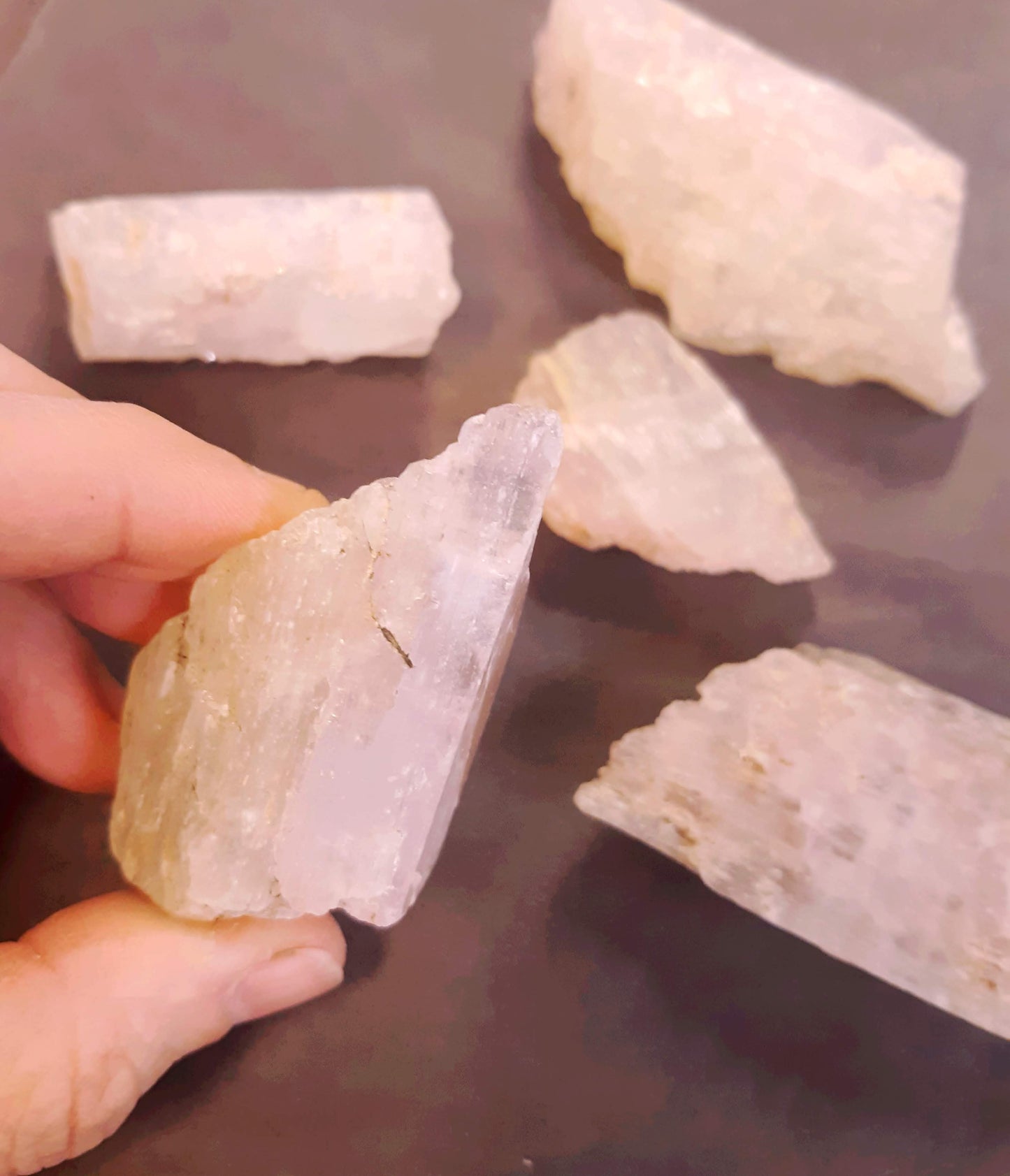 Kunzite, Pink raw crystal chunk