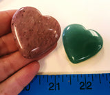 Heart carving - various stones