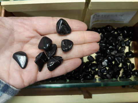 Tumblestones - Obsidian, black