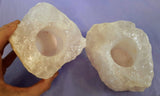 Candle holder - Rose Quartz rough
