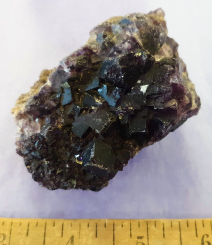 Fluorite - natural crystal cluster 2