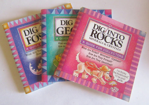 Book "Dig Into" Rock, Fossil, Geodes Books