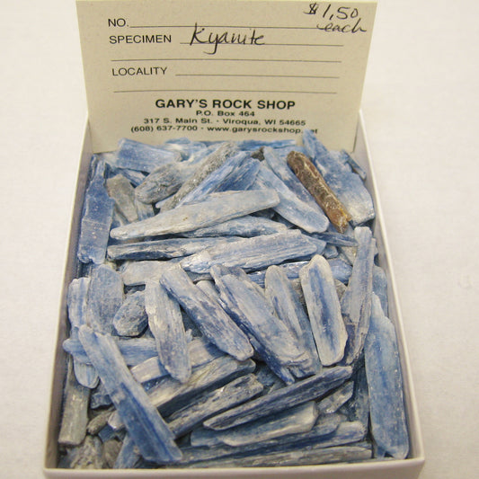 Kyanite Blades, blue,  extra small