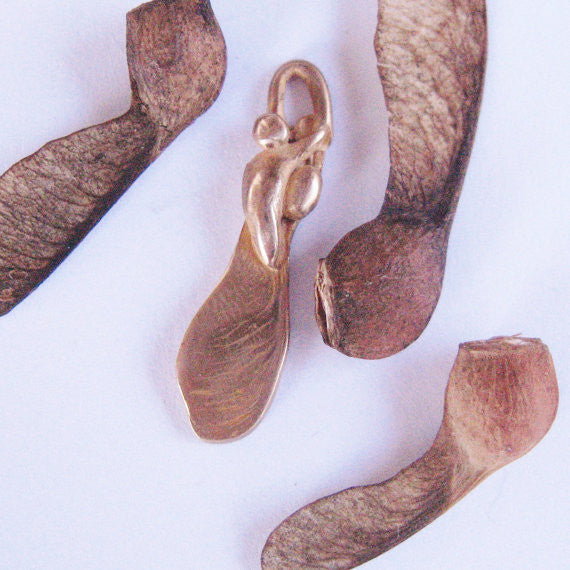 Small Bronze Samara Maple Seed