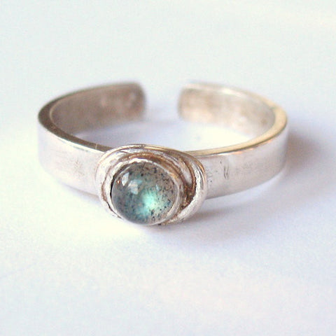 Labradorite ToeGems Toe Rings