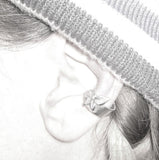 Ear Cuff - Butterfly in Rainbow Moonstone