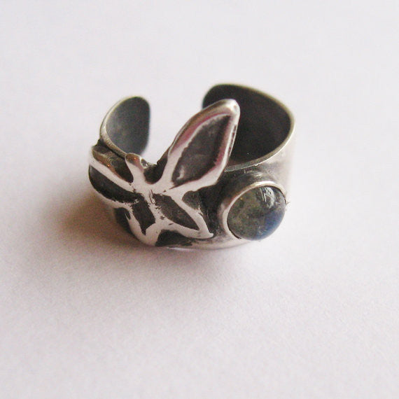 Ear Cuff - Butterfly in labradorite
