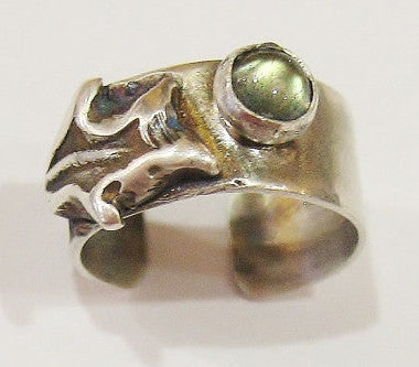 Ear Cuff - Labradorite Oak Leaf